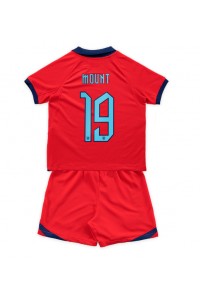 England Mason Mount #19 Babyklær Borte Fotballdrakt til barn VM 2022 Korte ermer (+ Korte bukser)